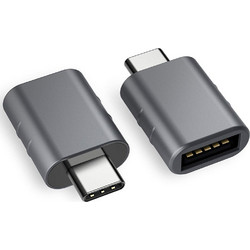Syntech USB C σε USB 3.0 Adapter Συμβατό με Apple MacBook Pro 2019/2018/2017 / Air 2018 2 τεμάχια Space grey (MARK3)