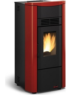 La Nordica Giusy Plus Bordeaux Σόμπα Pellet Αεραγωγών Αερόθερμη 8kW
