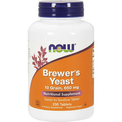 Now Foods Brewers Yeast 650mg 200 Ταμπλέτες