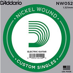D'Addario NW052 Χορδή Ηλεκτρικής Κιθάρας Nickel Plated Steel 52"