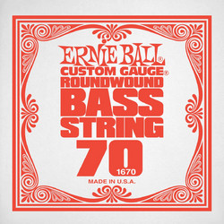 Ernie Ball 1670 Χορδή Ηλεκτρικού Μπάσου Nickel Plated Steel 70"