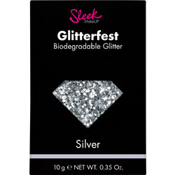 Sleek Glitterfest Biodegradable Silver Σκιά Ματιών Glitter