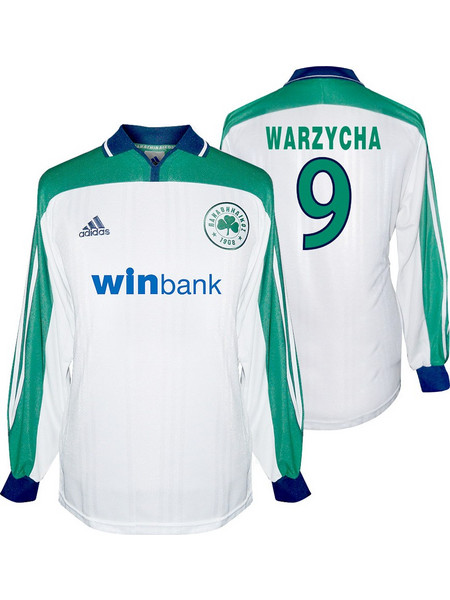Adidas Krzysztof Warzycha Panathinaikos Away 2000/01 Φανέλα Ποδοσφαίρου 693923-5