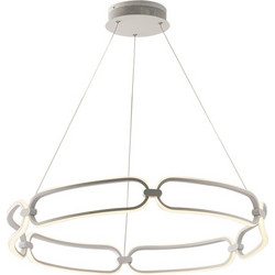 LUCE Ambiente Infinity Κρεμαστό Φωτιστικό Οροφής Μονόφωτο LED με Φυσικό Λευκό Φως Λευκό 8031414869060