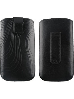 VOLTE-TEL LEATHER VELCRO LOOP ΘΗΚΗ ΠΟΥΓΚΙ SOFTCASE "S" BLACK XL