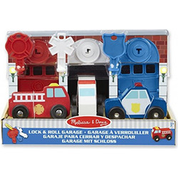 Melissa & Doug Ξύλινο Βαλιτσάκι-Πάρκινγκ με Κλειδαριές 14607