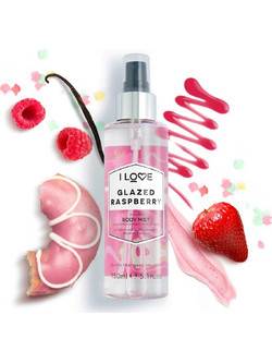 I Love Glazed Raspberry Scented Body Mist 150ml