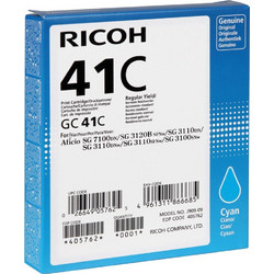 Ricoh GC-41C Cyan Μελάνι Εκτυπωτή Inkjet 405762