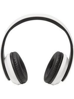 Denver BTH-203 Ασύρματα Bluetooth Ακουστικά Over Ear Λευκά