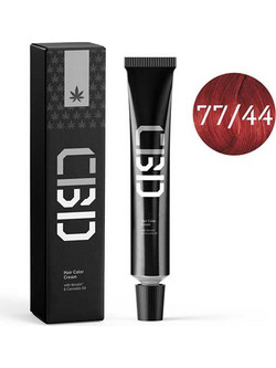 CBD 3D Professional Hair Color 77/44 Ξανθό Έντονο Κόκκινο Μόνιμη Βαφή Μαλλιών 90ml