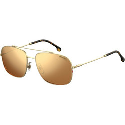 Carrera 152/S J5G/K1 Ανδρικά Γυαλιά Ηλίου Τετράγωνα Μεταλλικά Χρυσά με Χρυσό Καθρέπτη Φακό