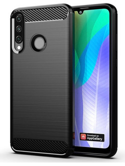 Carbon Fiber Case Huawei Y6p - Black