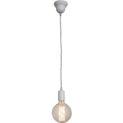 Home Lighting CORDS Κρεμαστό Φωτιστικό Οροφής με Σχοινί Μονόφωτο E27 Λευκό 77-2285 White