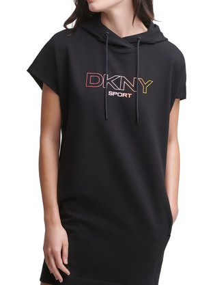 DKNY Sportswear Mini Καλοκαιρινό Καθημερινό Φόρεμα Μαύρο DP1D4455