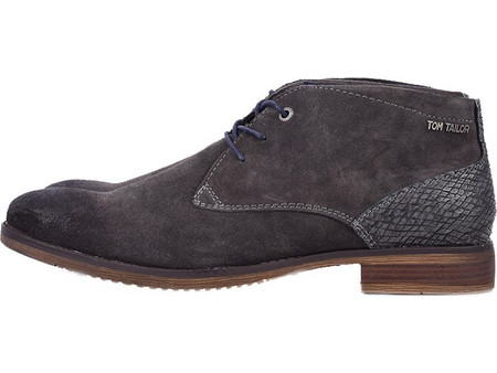 Tom Tailor Ανδρικά Μποτάκια Suede Γκρι 168090300