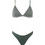 Gsecret Bikini Set Τριγωνάκι με Ενίσχυση Ψηλόμεσο Πράσινο HH87533-13770