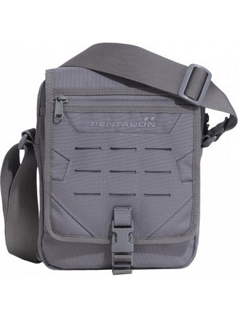 Pentagon Messenger Ανδρική Τσάντα Ώμου / Χιαστί Γκρι K16087-08