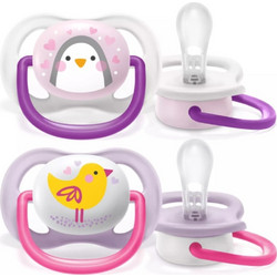 Philips Avent Ultra Air Ανατομικές Ορθοδοντικές Πιπίλες Σιλικόνης 0-6m Πουλάκι Πιγκουίνος 2τμχ