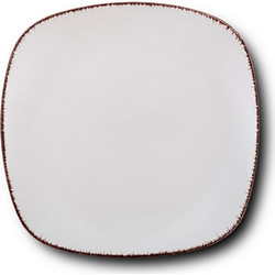 Nava Πιάτο Ρηχό Κεραμικό Τετράγωνο White Sugar 26x26cm 10-099-231