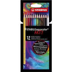 Stabilo Aquacolor Arty Ξυλομπογιές Ακουαρέλας Σετ 12τμχ