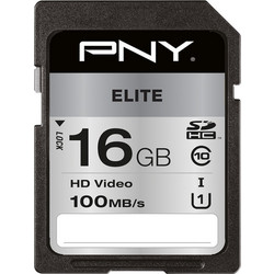 PNY Elite SDHC 16GB Class 10 U1 UHS-I 100MB/s