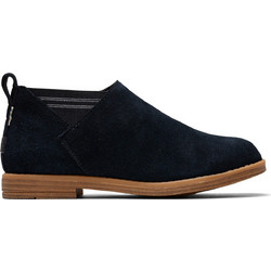 Toms Παιδικά Μποτάκια Μαύρα Suede με Φερμουάρ 10014279