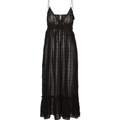 Vero Moda Maxi Καλοκαιρινό Βραδινό Φόρεμα Μαύρο 10241552