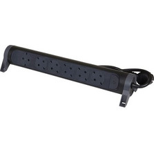 Legrand SurgeArrest 6 Outlets 1.5m Cable Black/Grey Rotating (694534)