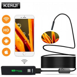 Kerui Αδιάβροχη ενδοσκοπική κάμερα με Wifi 2m για Android και iOS 992022 (Σκληρό καλώδιο)