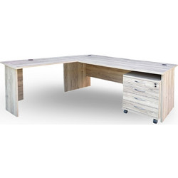 Heri Xylo Γωνιακό Γραφείο Ξύλινο 180x180x75cm 34-501