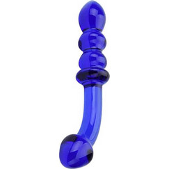 Loving Joy Spectrum Γυάλινο Dildo 17cm Μπλε