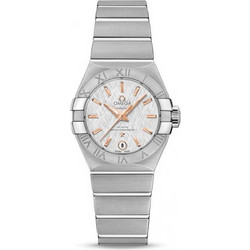 Omega Constellation Ανδρικό Ρολόι με Ασημί Μεταλλικό Μπρασελέ 127.10.27.20.02.001