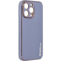 Forcell LEATHER Case for IPHONE 13 - Blue
