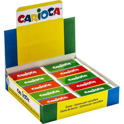 Γόμα Λευκή Carioca κυτ=20τεμ Carioca 40150 50-2196