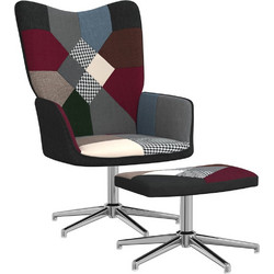 vidaXL Πολυθρόνα Relax με Υποπόδιο Πολύχρωμη 328202