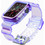 Hurtel Θήκη Σιλικόνης με Λουράκι για Apple Watch 4 / 5 / 6 / SE 38mm Μωβ