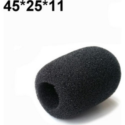 Ανταλλακτικό Σφουγγάρι για Μικρόφωνο (45*25*11mm) (1τμχ) (Μαύρο) (OEM)