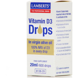 Lamberts Vitamin D3 Drops 20ml