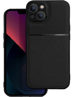 ΘΗΚΗ ΣΙΛΙΚΟΝΗΣ FORCELL NOBLE ΓΙΑ IPHONE 13 - ΜΑΥΡΗ