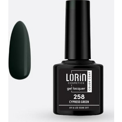 Lorin Gel Lacquer 258 Cypress Green Ημιμόνιμο Βερνίκι Νυχιών 8ml