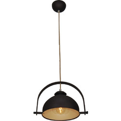 Home Lighting Omaha Κρεμαστό Φωτιστικό Οροφής Μονόφωτο E27 Καφέ 77-2939