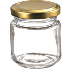 Γυάλινο βαζάκι με βιδωτό καπάκι 5.8x6,2εκ, 106ml