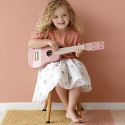 Little Dutch Ξύλινη Παιδική Κιθάρα Ροζ LD7014