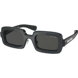 Miu Miu SMU09x 06U5S0 Γυναικεία Γυαλιά Ηλίου Τετράγωνα Κοκάλινα Μαύρα με Γκρι Polarized Φακό
