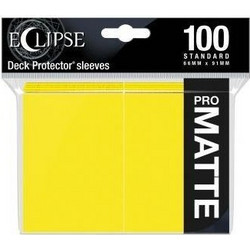 Ultra Pro Card Sleeves Standard Size 100ct - PRO-Matte Lemon Yellow