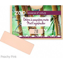 Zao Rectangle Matt 210 Peachy Pink Refill Σκιά Ματιών Matte 1.3gr