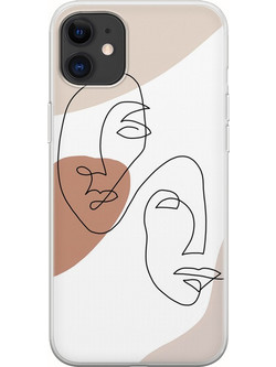 Θήκη Two Faces iPhone 11 Flexible TPU (Διάφανη Σιλικόνη)