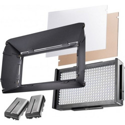 Walimex pro LED Foto Video Square 312 Bi Color Set