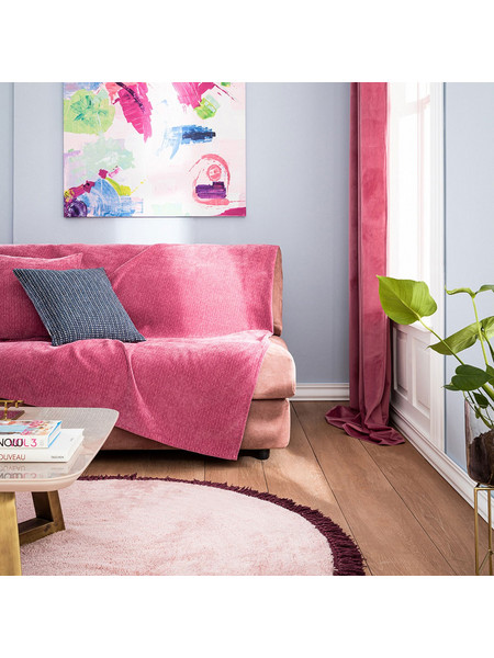 Gofis Home Ριχτάρι Πολυθρόνας 180x180 Valley 421/23 Funky Pink