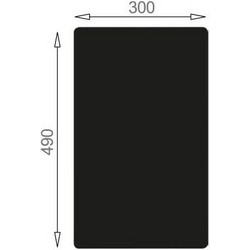 BL-574A Γυάλινη Επιφάνεια Κοπής Νεροχύτη 490x300x55